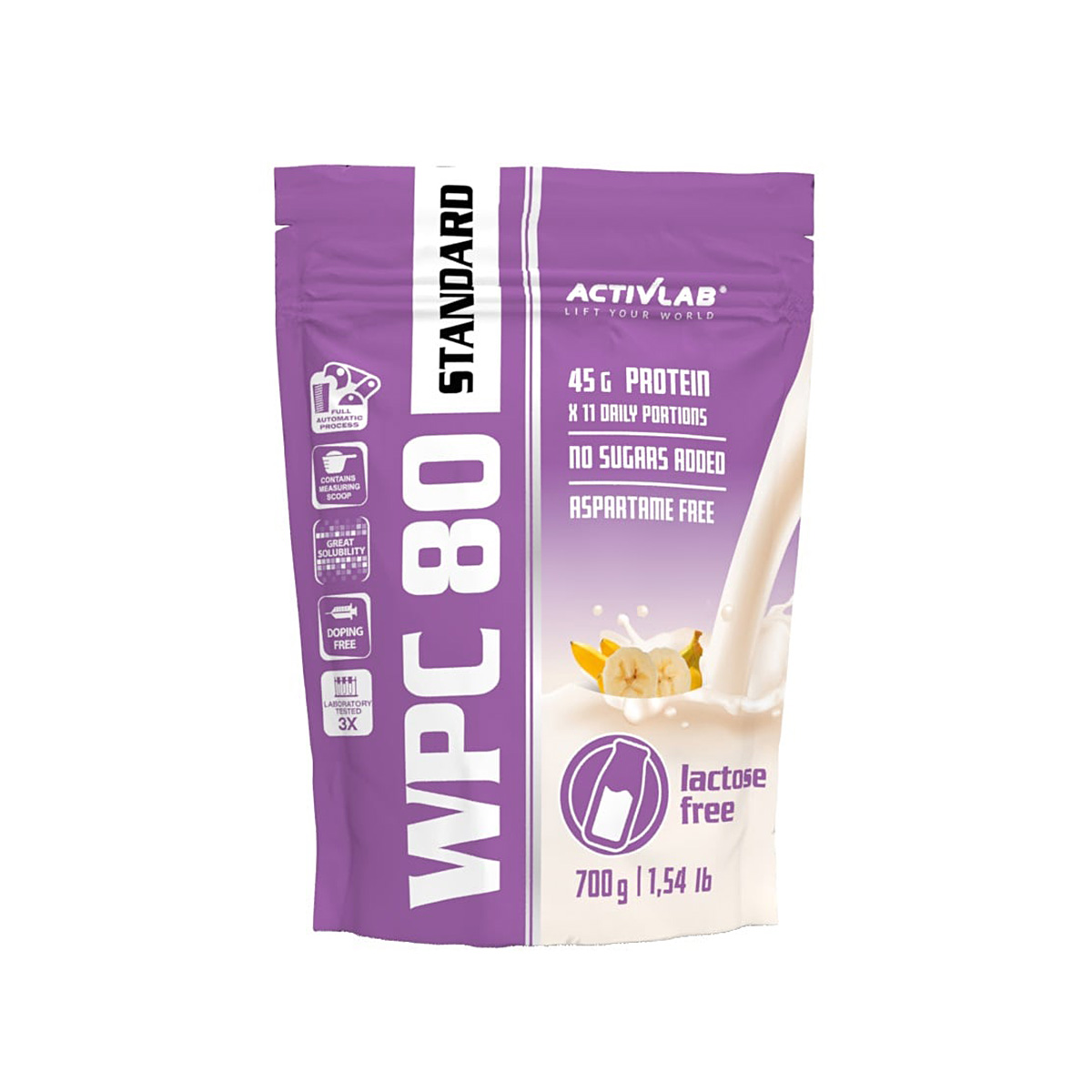 ActivLab WPC 80 Standard lactose free banán 700 g