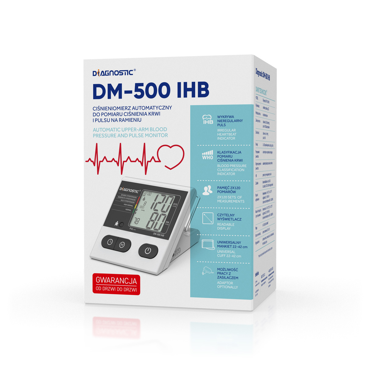 DIAGNOSTIC Tlakoměr automatický pažní DM-500 IHB