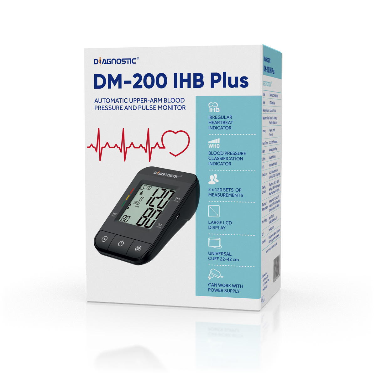 DIAGNOSTIC Tlakoměr automatický pažní DM-200 IHB Plus