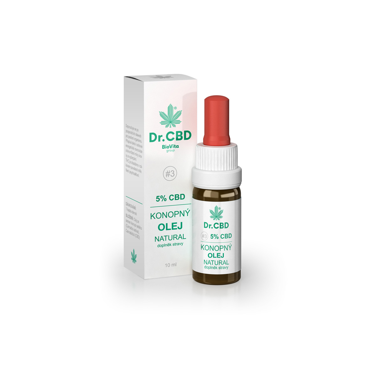 Dr. CBD 5% CBD konopný olej 10 ml
