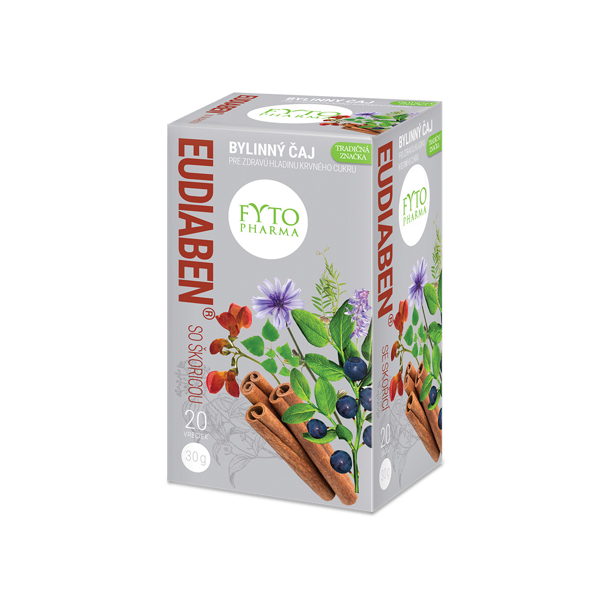 Fytopharma Bylinný čaj se skořicí EUDIABEN® 20 x 1,5 g