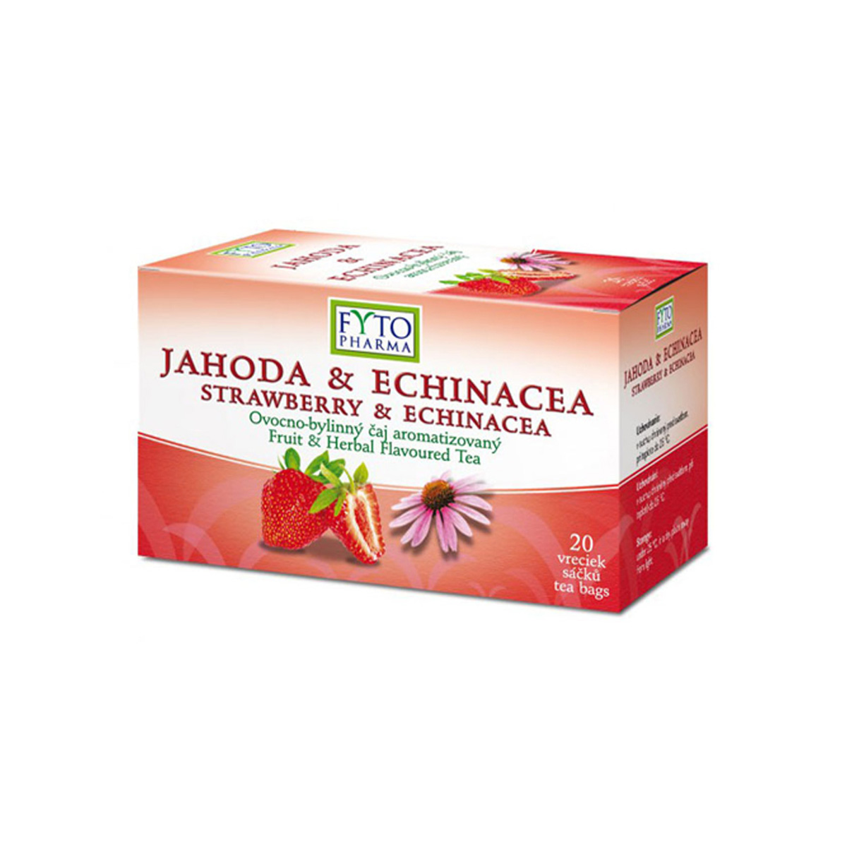 Fytopharma Ovocno-bylinný čaj jahoda & echinacea 20 x 2 g