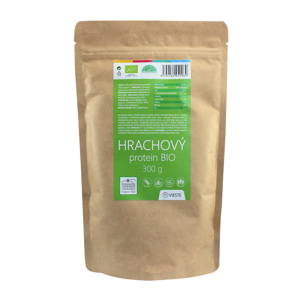 Vieste Hrachový protein BIO 300 g